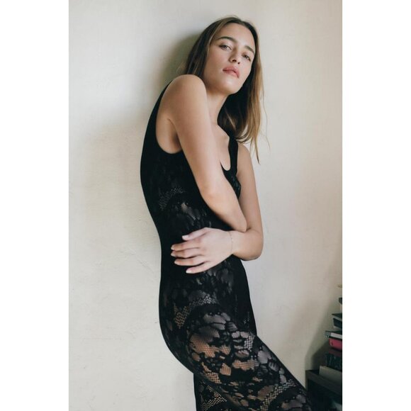 ZARA SEAMLESS LACE JUMPSUIT - Picture 2 of 5